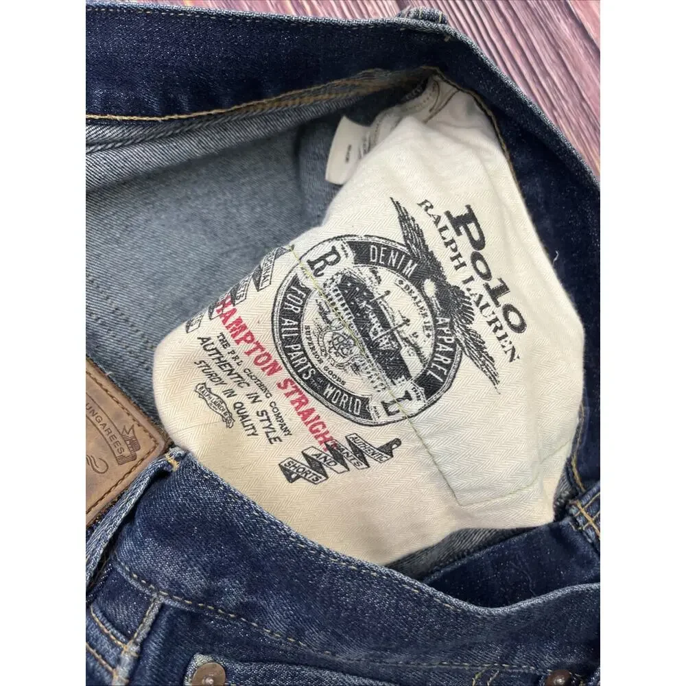 Polo Ralph Lauren Jeans Hampton Straight Stretch Mens 35x32 (Actual 36x32)